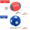 Squeaky Vinyl Dog Toy Balls for Small and Medium Dogs