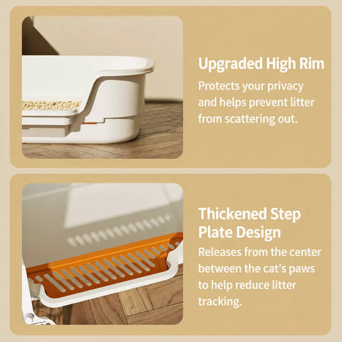 High-Sided Open Cat Litter Box p-05713