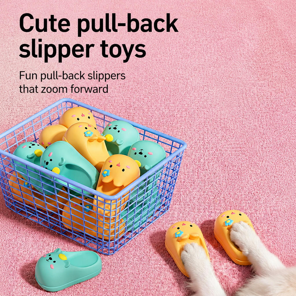 Latex Squeaky Slipper Chew Toy for Small and Medium Dogs