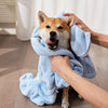 Absorbent Quick-Dry Pet Bathrobe for Dogs & Cats