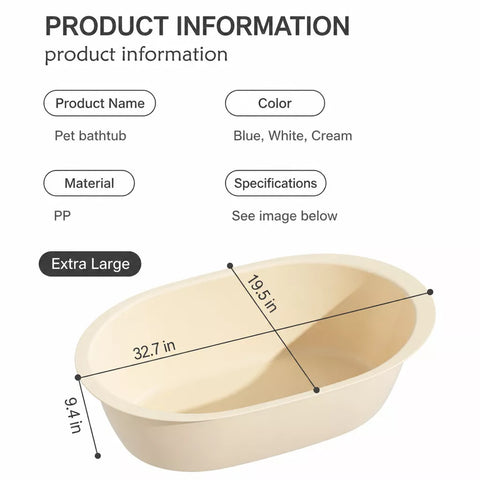 Pet Bath Tub for Small Dogs and Cats