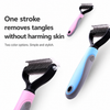 Double-Sided Dematting and Thinning Comb for Cats and Dogs