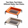 Elevated Faux Leather Pet Bed - p-00149