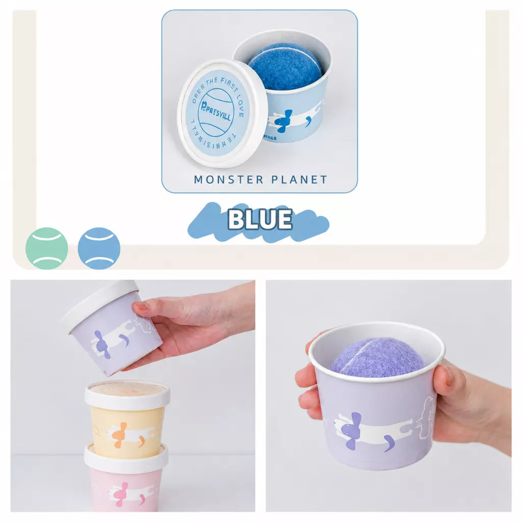 Ice Cream-Themed Interactive Dog Ball Toy