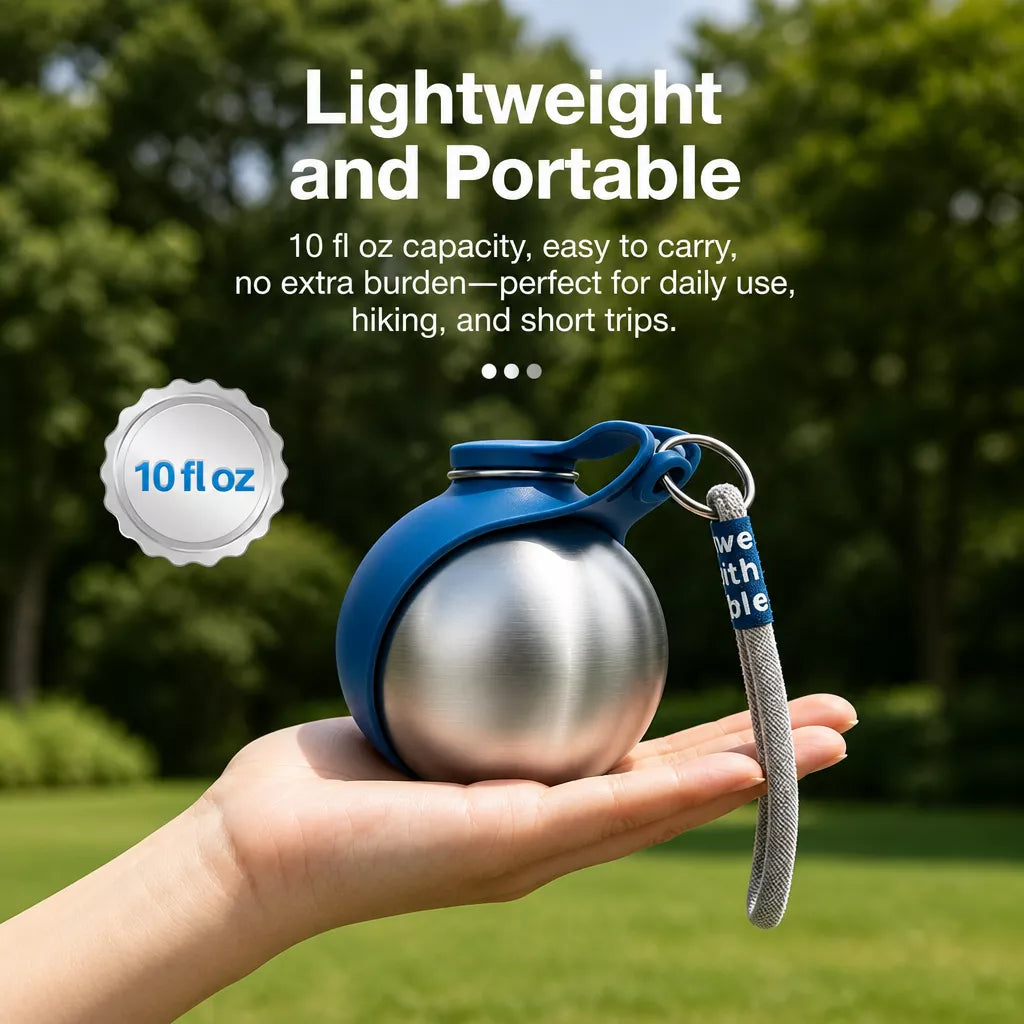 Portable Stainless Steel Pet Water Bottle