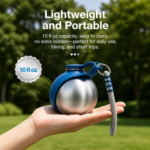 Portable Stainless Steel Pet Water Bottle