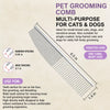 Cat & Dog Grooming Comb for Detangling and Loose Fur