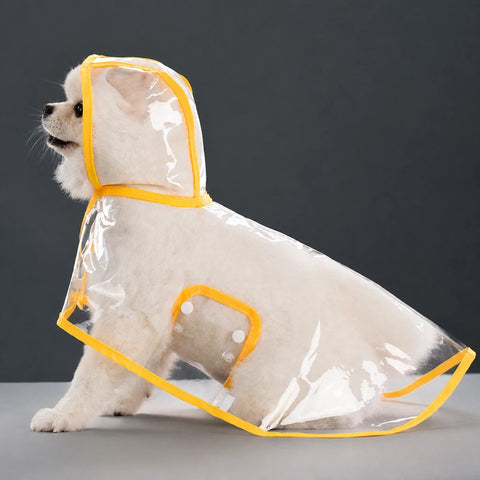 Waterproof Full-Coverage Dog Rain Poncho for Rainy Walks