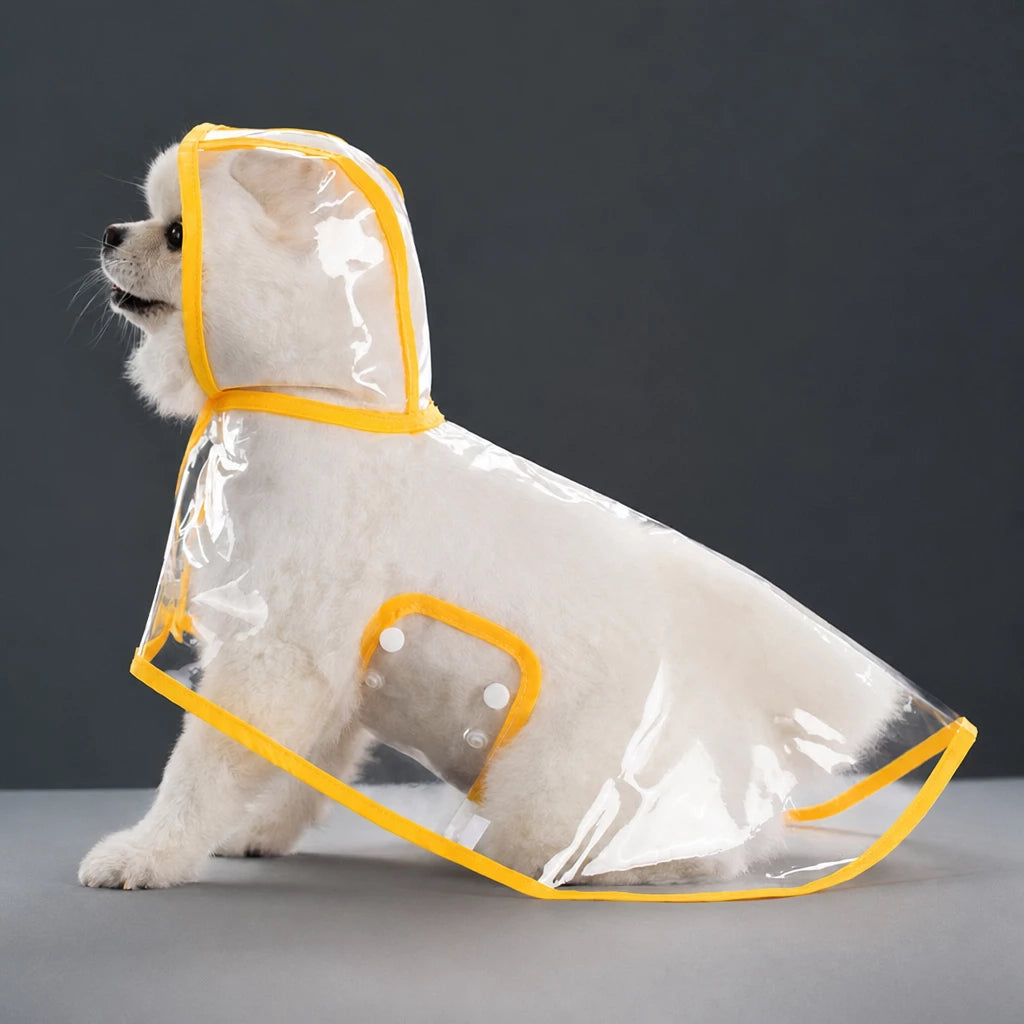 Waterproof Full-Coverage Dog Rain Poncho for Rainy Walks