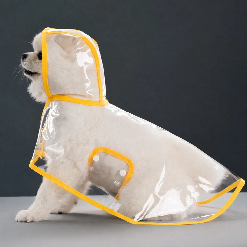 Waterproof Full-Coverage Dog Rain Poncho for Rainy Walks