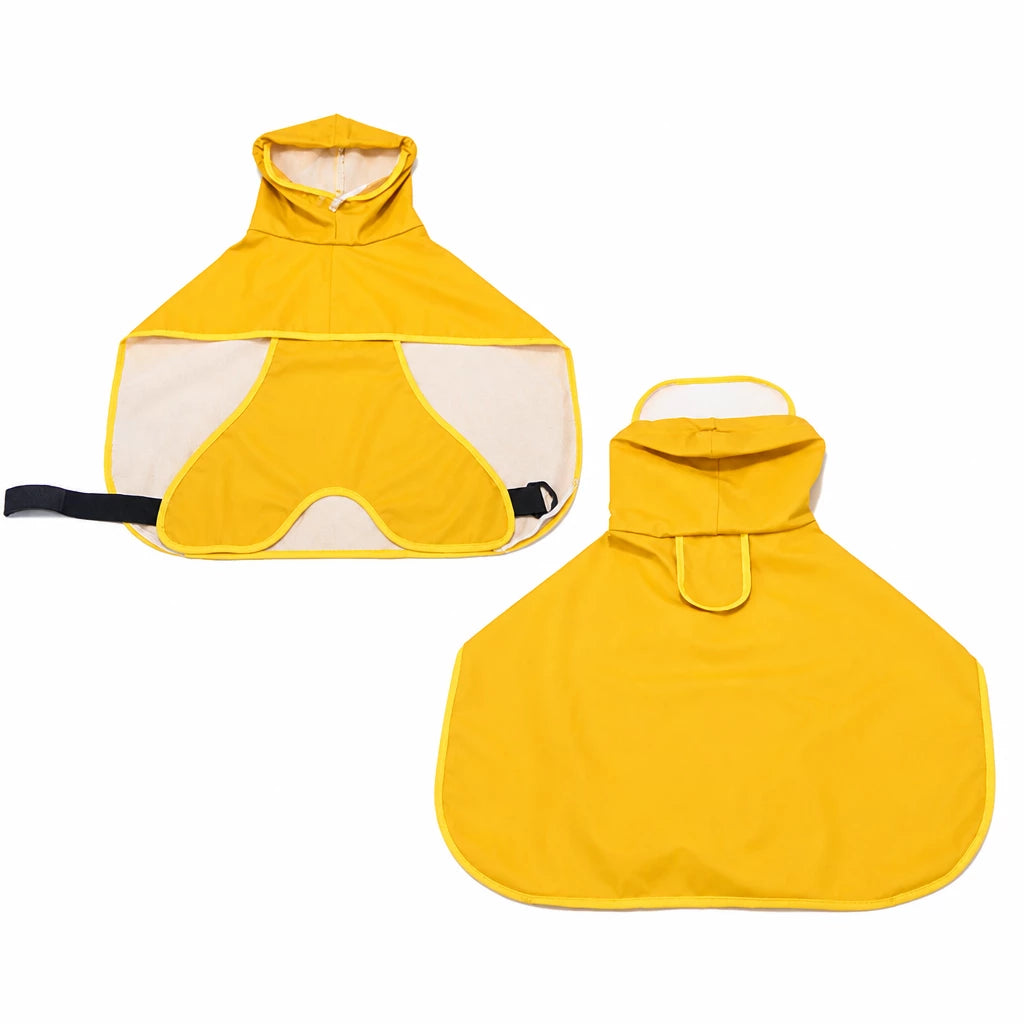 Waterproof Full-Coverage Dog Rain Poncho for Rainy Walks
