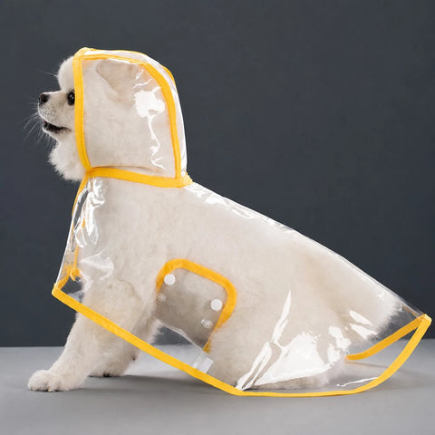 Waterproof Full-Coverage Dog Rain Poncho for Rainy Walks