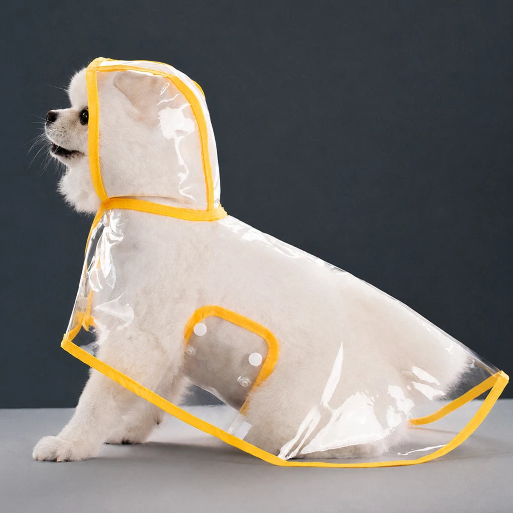 Waterproof Full-Coverage Dog Rain Poncho for Rainy Walks