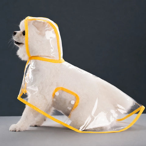 Waterproof Full-Coverage Dog Rain Poncho for Rainy Walks
