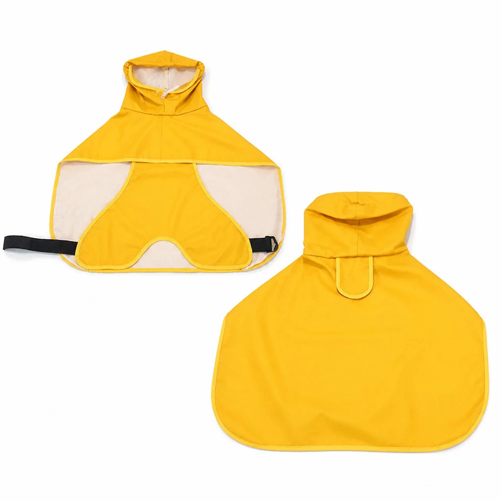 Waterproof Full-Coverage Dog Rain Poncho for Rainy Walks