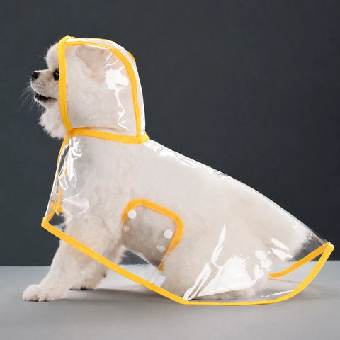 Waterproof Full-Coverage Dog Rain Poncho for Rainy Walks