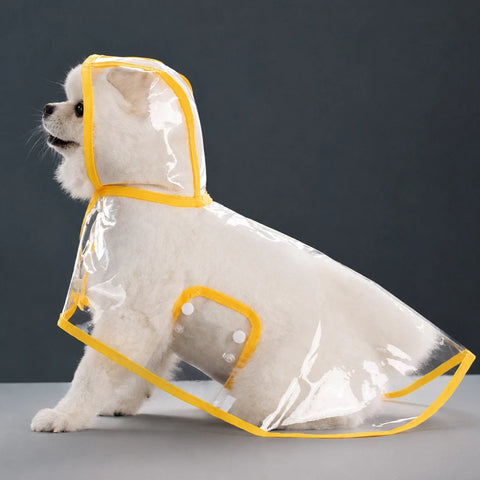 Waterproof Full-Coverage Dog Rain Poncho for Rainy Walks