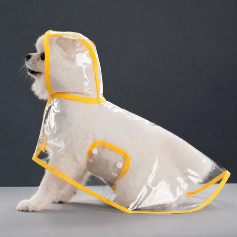 Waterproof Full-Coverage Dog Rain Poncho for Rainy Walks