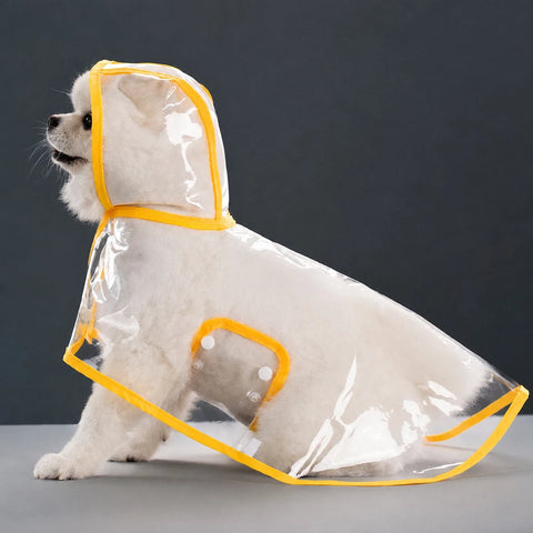 Waterproof Full-Coverage Dog Rain Poncho for Rainy Walks