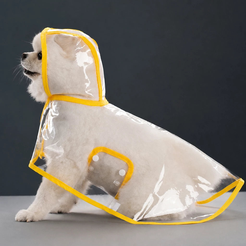 Waterproof Full-Coverage Dog Rain Poncho for Rainy Walks