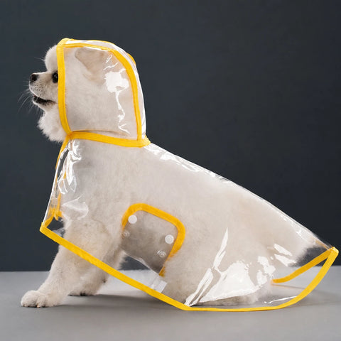 Waterproof Full-Coverage Dog Rain Poncho for Rainy Walks