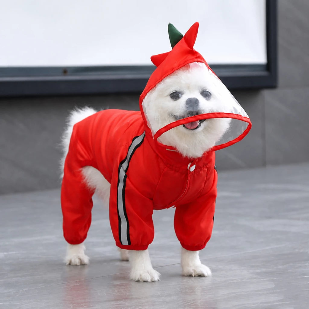Four-Leg Waterproof Dog Raincoat