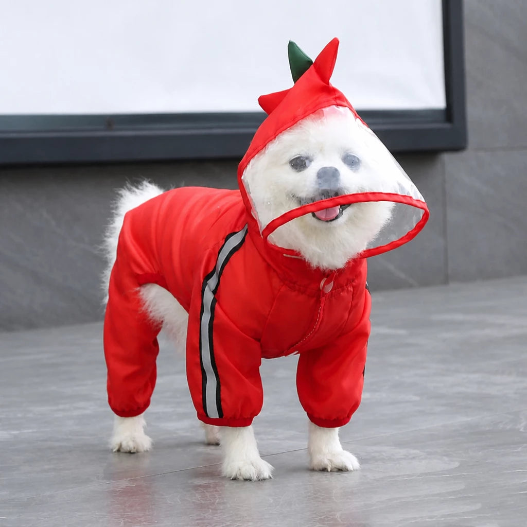 Four-Leg Waterproof Dog Raincoat