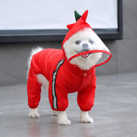 Four-Leg Waterproof Dog Raincoat