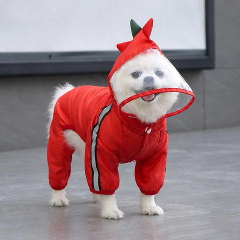 Four-Leg Waterproof Dog Raincoat