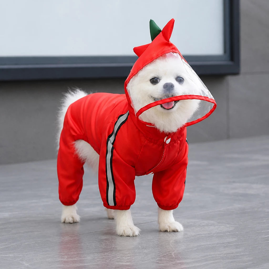 Four-Leg Waterproof Dog Raincoat