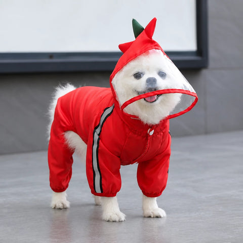 Four-Leg Waterproof Dog Raincoat