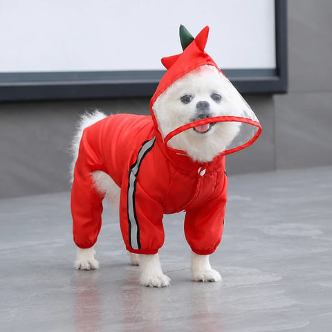 Four-Leg Waterproof Dog Raincoat