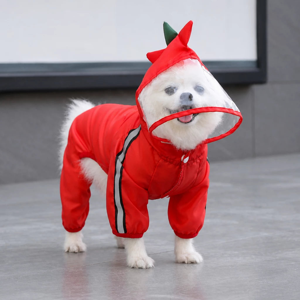 Four-Leg Waterproof Dog Raincoat