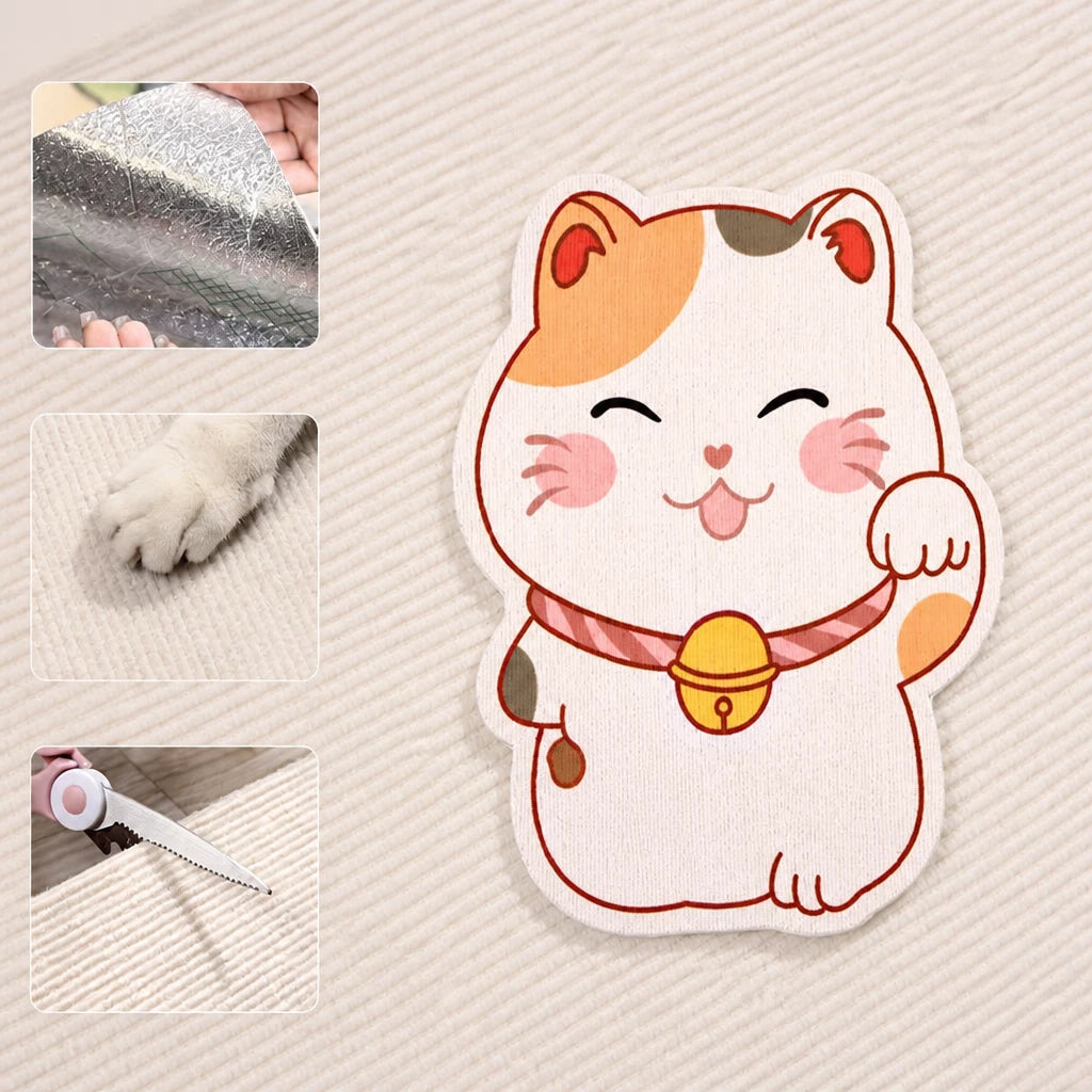 Self-Adhesive Wall-Mounted Felt Cat Scratcher