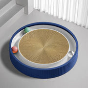 Extra-Large Round Corrugated Cardboard Cat Scratcher & Lounger