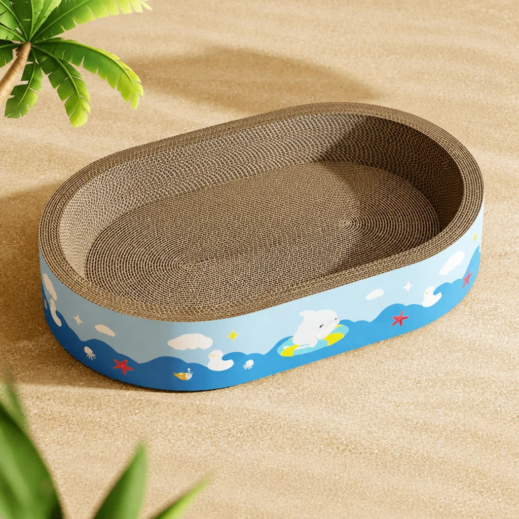 Corrugated Cardboard Cat Scratcher Lounge