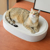 White Corrugated Cardboard Cat Scratcher Lounge