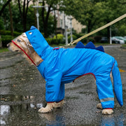 Full-Coverage Four-Leg Dog Raincoat for Medium & Large Dogs