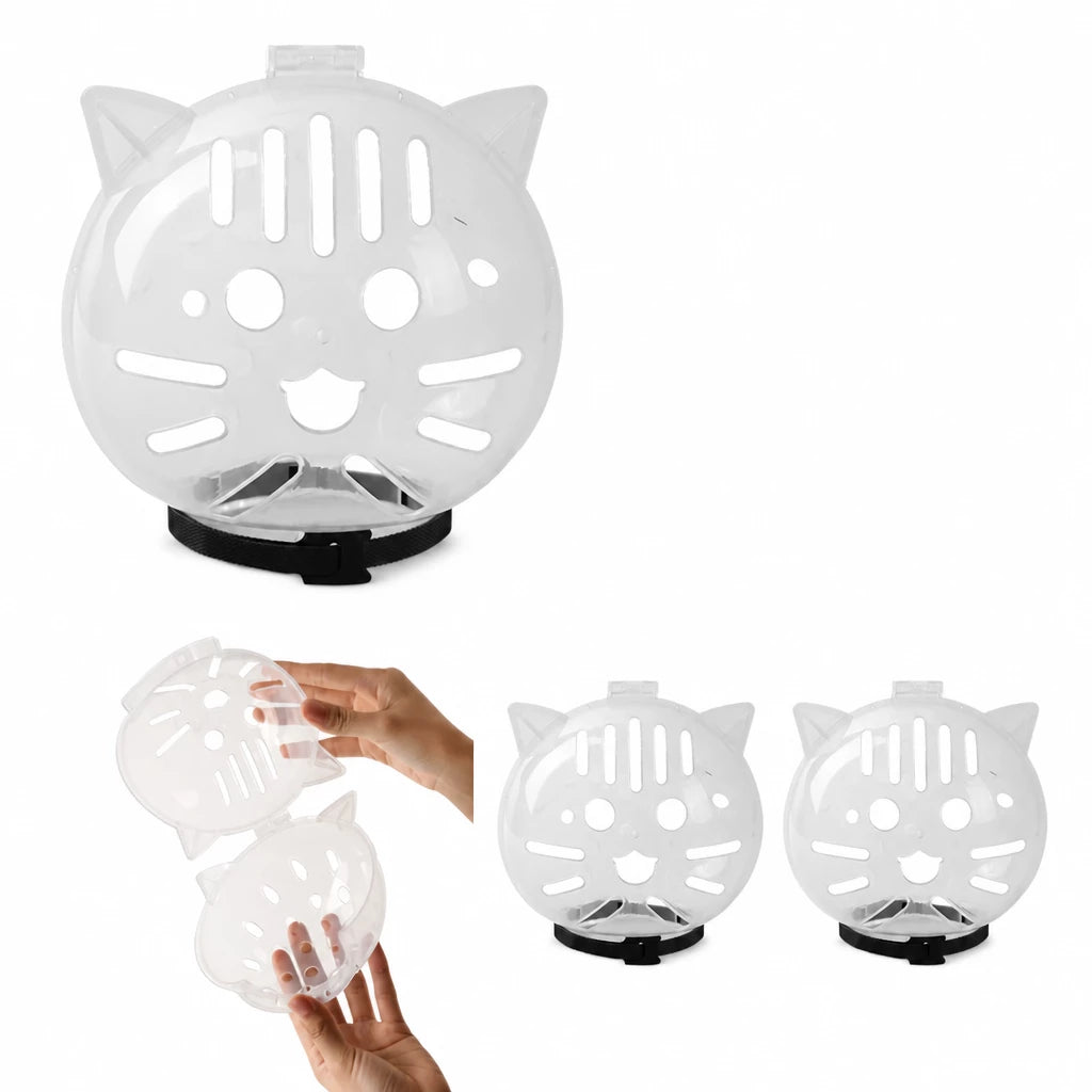 Clear Plastic Recovery Cone for Cats