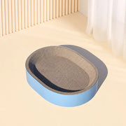 Oval Corrugated Cardboard Cat Scratcher Bed