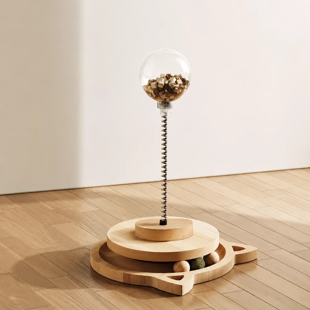 Vertical Sisal Cat Scratching Post with Climbing Tower