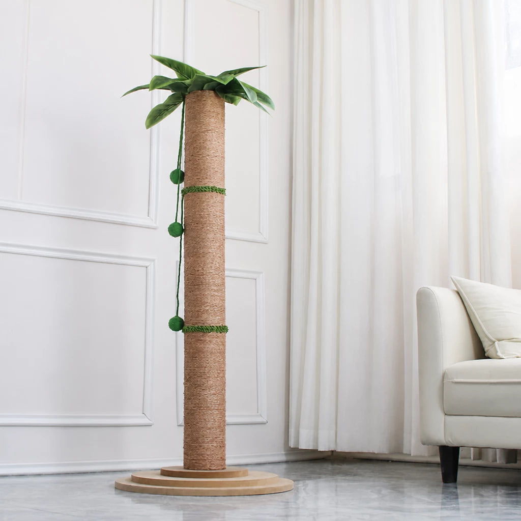 Large Round Sisal Cat Scratching Post & Climbing Tower