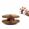 Foldable Accordion Corrugated Cat Scratcher with Bell