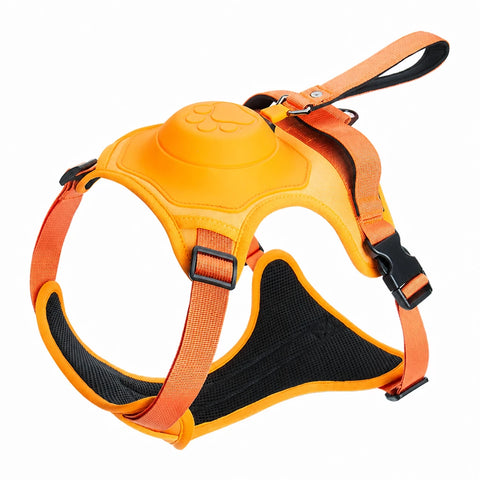 Nylon Dog Harness with Retractable Leash