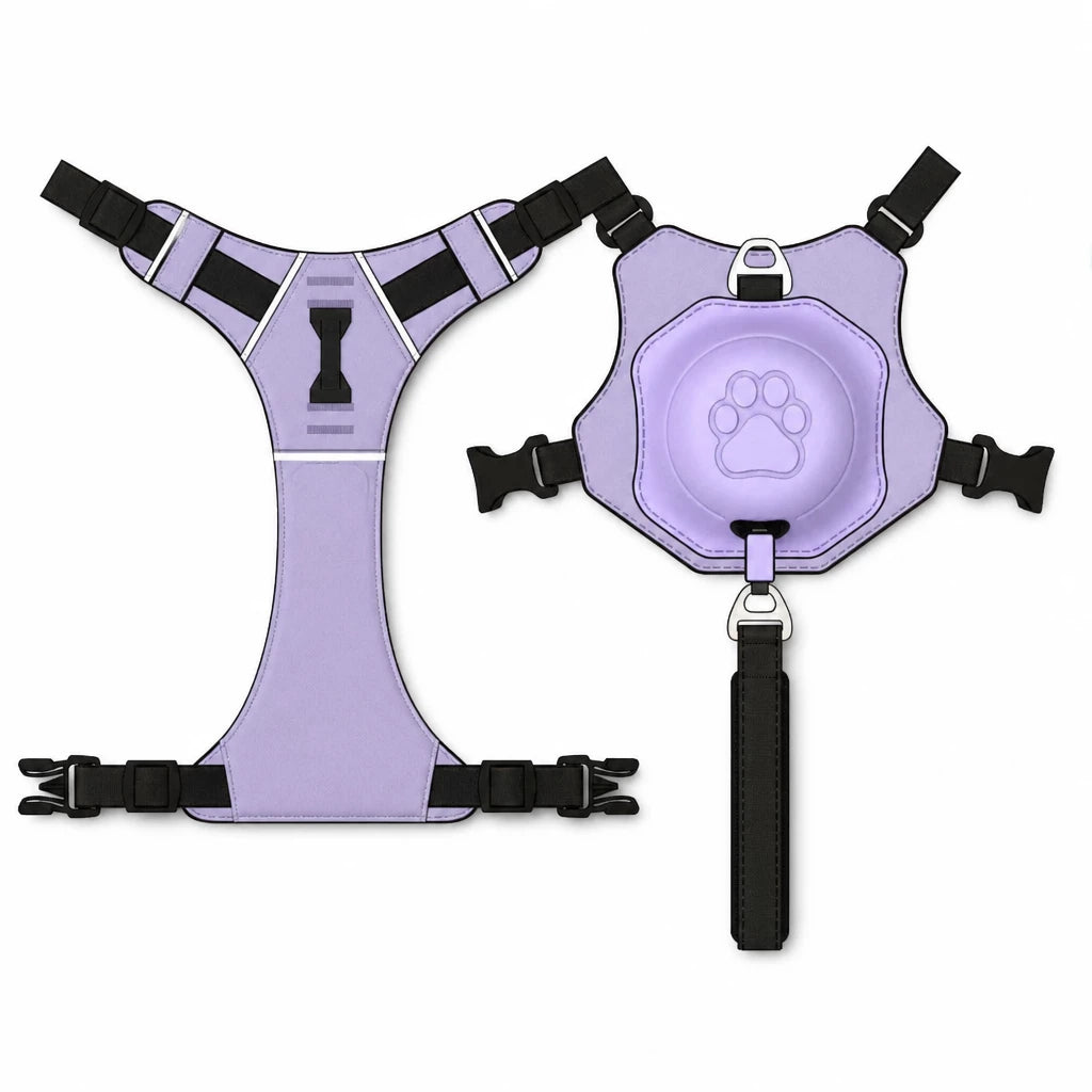 Nylon Dog Harness with Retractable Leash