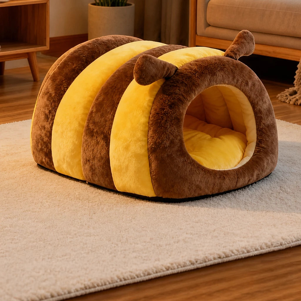 Enclosed Pet Bed Tent for Cats and Small Dogs