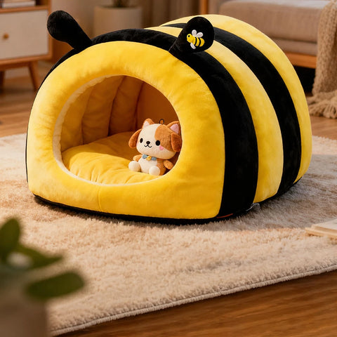 Enclosed Pet Bed Tent for Cats and Small Dogs