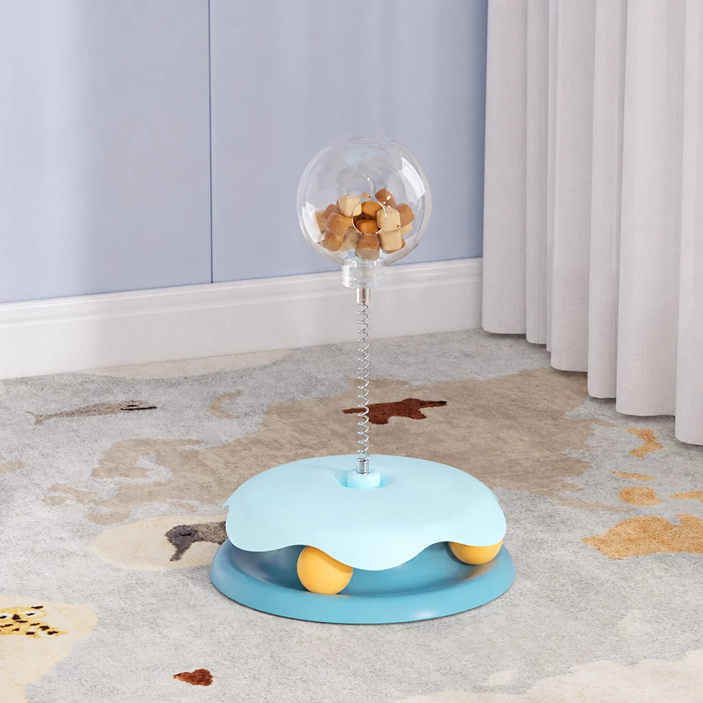 Interactive Cat Treat Spinner Toy