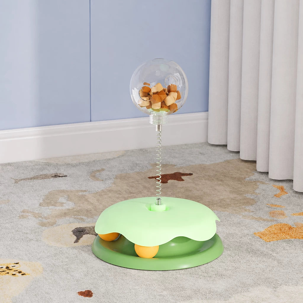 Interactive Cat Treat Spinner Toy