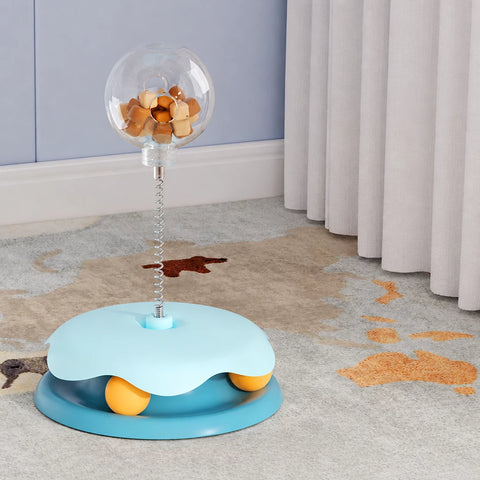 Interactive Cat Treat Spinner Toy